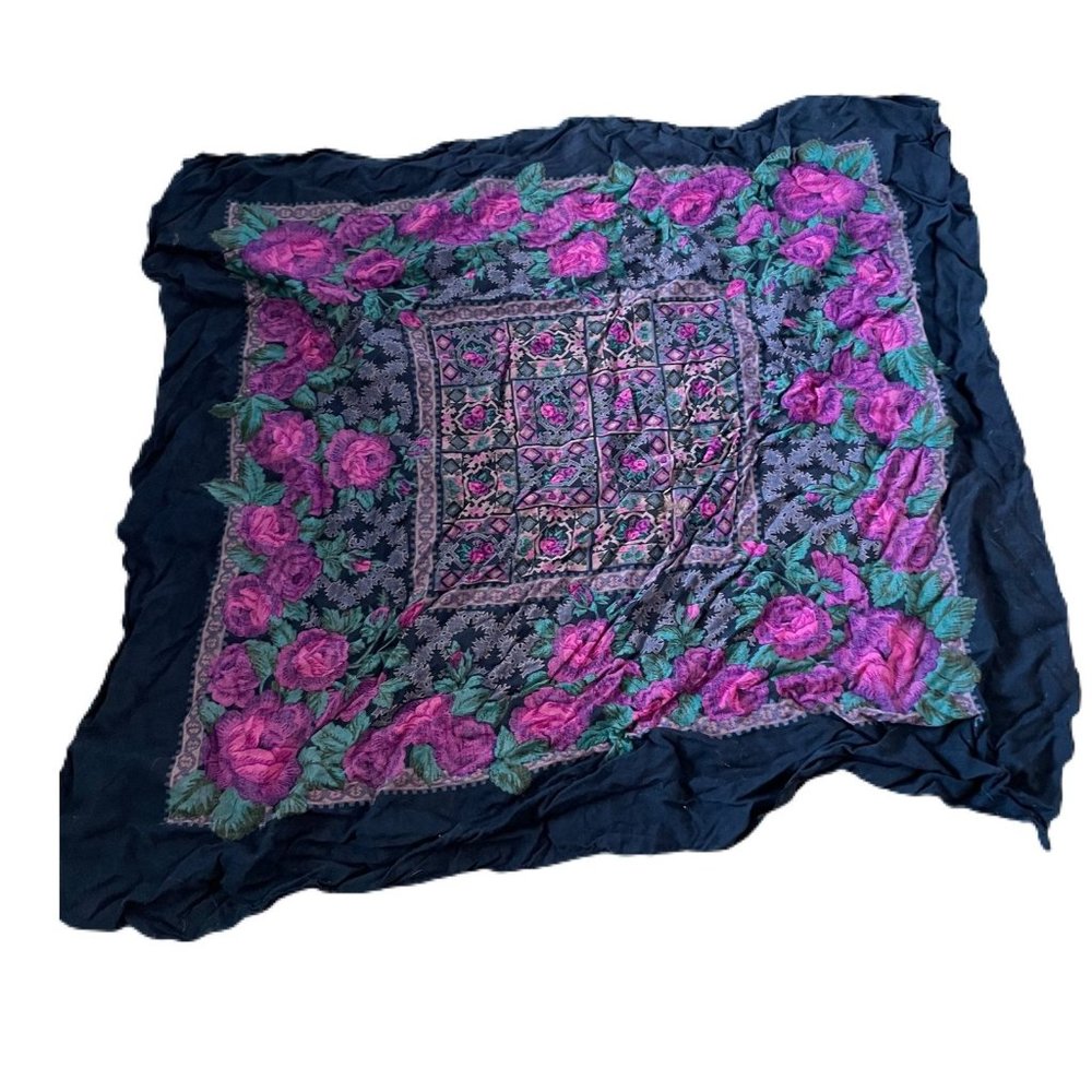 !!3 for $20!! No brand square floral scarf - Picture 2 of 2